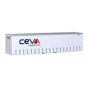 On Track Models HO Scale New CEVA 40' Curtain Sided Containers