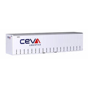 On Track Models HO Scale New CEVA 40' Curtain Sided Containers