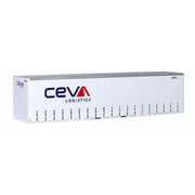 On Track Models HO Scale New CEVA 40' Curtain Sided Containers