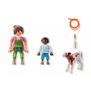 Playmobil 71803 Farmer with Calf