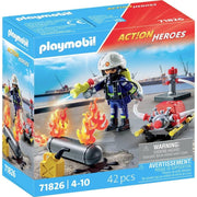 Playmobil 71826 Firefighter with Water Pump