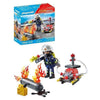 Playmobil 71826 Firefighter with Water Pump