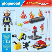 Playmobil 71826 Firefighter with Water Pump