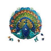 Escape Welt Peacock 200pc Wooden Jigsaw Puzzle