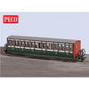 Peco GR601A GLT OO-9 FR Short Bowsider Bogie Coach Early Preservation Green 17