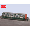 Peco GR601B GLT OO-9 FR Short Bowsider Bogie Coach Early Preservation Green 18