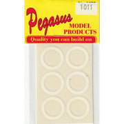 Pegasus 1011 1/24 Whitewalls Wide (12) for Scale Models