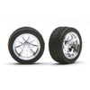 Pegasus 1/24 Daggers Rims with Tires Chrome for Scale Models