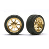 Pegasus 1228 1/24 Daggers Rims W/Tires Gold for Scale Models