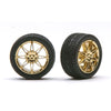 Pegasus 1256 1/24 Diamantes Rims W/Tires Gold for Scale Models