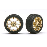 Pegasus 1256 1/24 Diamantes Rims W/Tires Gold for Scale Models