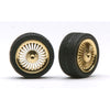 Pegasus 1272 1/24 Apollos Rims W/Tires Gold for Scale Models