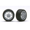 Pegasus 1/24 M5's Rims with Tires Silver for Scale Models