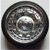 Pegasus 1/24 Magnums 19 Inch Rims with Tires Chrome for Scale Models