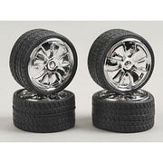 Pegasus 2361 1/24 23in Got Money Chrome Spinners for Scale Models