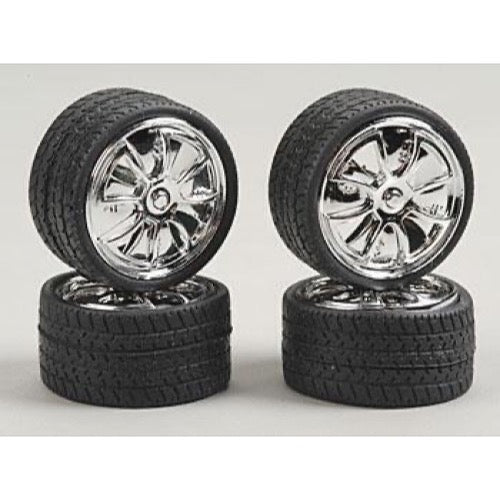 Pegasus 2361 1/24 23in Got Money Chrome Spinners for Scale Models ...