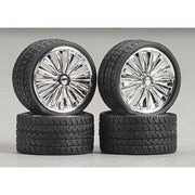 Pegasus 2365 1/24 23in Bingz Chrome Spinners for Scale Models