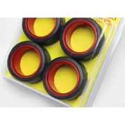 Pegasus 1/24 Sleeves 23 Inch Stepped Aluminium Polished Red with Tire for Scale Models