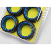 Pegasus 1/24 Sleeves 23 Inch Stepped Aluminium Polished Light Blue with Tire for Scale Models