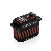 Power HD S25 Standard Brushless Motor Titanium and Steel Gear Digital Servo Red