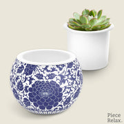 Piece Relax Flowerpot Oriental Floral 3D Puzzle