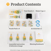 Piece Relax Vase Touch Art Summer Blossoms 3D Puzzle