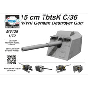 Planet Models 125 1/72 TbtsK C/36 15cm WWII German Destroyer Gun Resin Kit