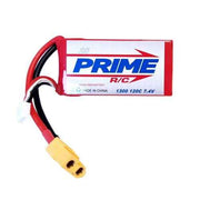 Prime RC PMQB13002S 1300mAh 2S 7.4v 120C LiPo Battery with XT60 Connector
