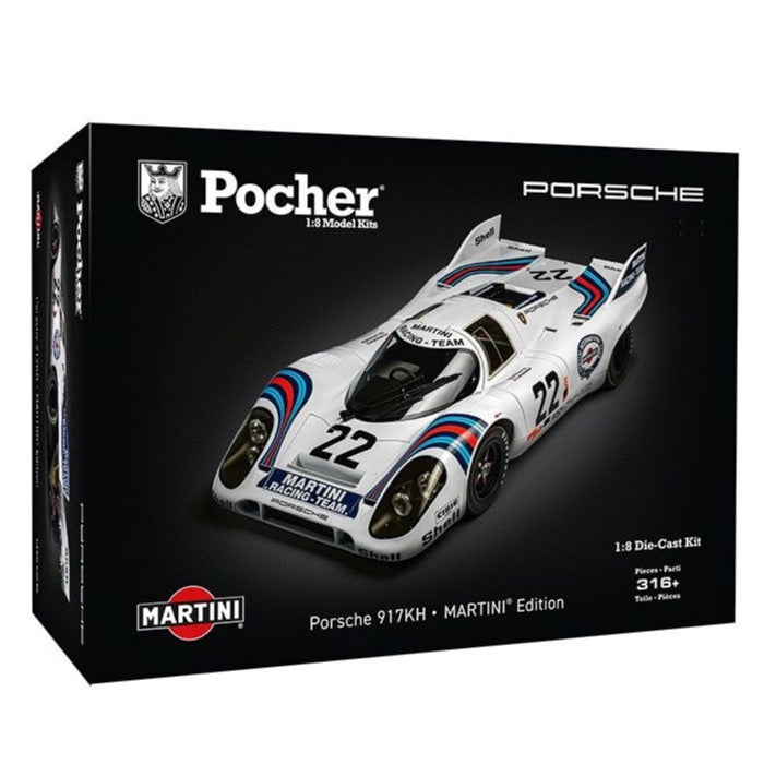 Pocher HK122 1/8 Porsche 917KH Martini Edition Diecast Metal Model Kit
