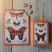 Penny Puzzle 022 Butterfly Ephemera 99pc Micro Jigsaw Puzzle