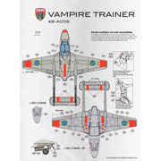 Pilot Replicas 48A006 1/48 de Havilland DH.115 Vampire J28C  Swedish Air Force
