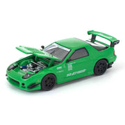 Pop Race 640339 1/64 Mazda RX7 (FC3S) Re-Amemiya Green