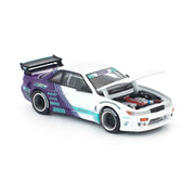 Pop Race 640455 1/64 Pandem S13 White Purple