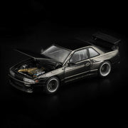 Pop Race 1/64 Pandem S13 Dark Chrome