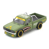 Pop Race 1/64 Datsun 620 Pickup Pandem Fighter Green Shark