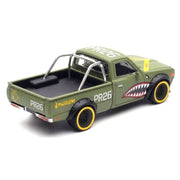 Pop Race 1/64 Datsun 620 Pickup Pandem Fighter Green Shark