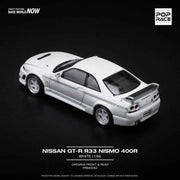 Pop Race 64-0052 1/64 Nissan GT-R R33 Nismo 400R White