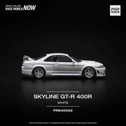 Pop Race 64-0052 1/64 Nissan GT-R R33 Nismo 400R White