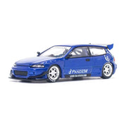 Pop Race PR64-0127 1/64 Honda Civic EG6 Pandem V1.5 Metallic Blue