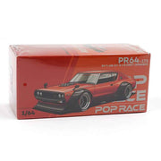 Pop Race 64-0173 1/64 Skyline GT-R V8 Drift Kenmeri Orange
