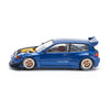Pop Race 1/64 Pandem Civic EG6 Metallic Blue with Open Bonnet