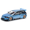 Pop Race 64-0206 1/64 Pandem Civic EG6 Blue Chrome