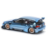 Pop Race 64-0206 1/64 Pandem Civic EG6 Blue Chrome