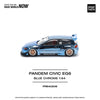 Pop Race 64-0206 1/64 Pandem Civic EG6 Blue Chorme