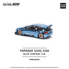 Pop Race 64-0206 1/64 Pandem Civic EG6 Blue Chorme