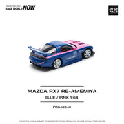 Pop Race 64-0240 1/64 Mazda RX7 Re-Amemiya Blue/Pink