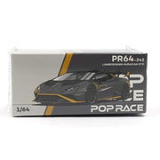 Pop Race 1/64 Lamborghini Huracan STO Matte Grey