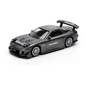 Pop Race 64-0255 1/64 Mazda RX7 Re-Amemiya Gun Metal