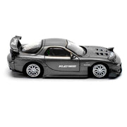 Pop Race 64-0255 1/64 Mazda RX7 Re-Amemiya Gun Metal