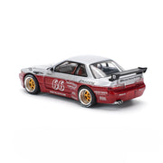 Pop Race PR64-0258 1/64 Pandem Silvia S13 Moontech Red